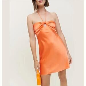 Reformation Orange Mini Dress